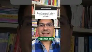 O que faço quando todas as questões da prova são enormes? #concursopublico#questoesdeconcurso