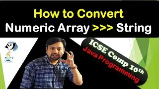 How to Convert numeric array into string array program || YP Computer classes