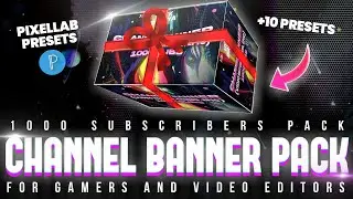 Top 10 Channel Banners Pack for Video Editors and Gamers Pixellab [Fully CUSTOMIZABLE Templates] 🔥