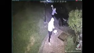 CCTV Camara caught 2 Gangsters attack the property in Melbourne on Sunday night!