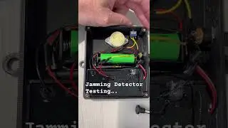 When a jammer is detected the buzzer will sound.. device in test mode