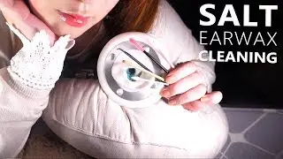 ASMR SALT EARWAX Cleaning✨ (picking, Intense, Deep, Shivering but Relaxing)