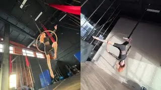 Aerial hoop act. Mad world. Выступление на воздушном кольце