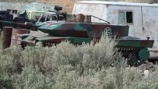 paintball tank in action