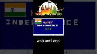 HAPPY INDEPENDENCE DAY 🇮🇳🇮🇳🇮🇳🇮🇳 LETTER ART | PYTHON