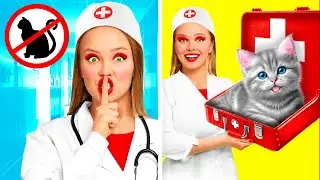 Funny Ways To Sneak Pets Into The Hospital | Funny Situations by DaGaDa Challenge