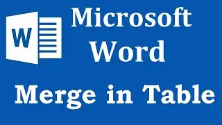 Merge in Ms Word Shortcut Key 3 Ways | Shortcut To Merge Cells In Word | Ali IT BD