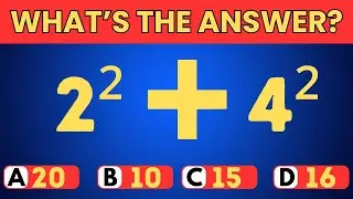 Basic Math Test Quiz - Can You  Really Score 100%?