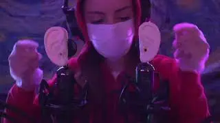 30 Min ASMR Ear Cleaning 👂 Latex Gloves, Fluffy Ear Pick & Muffled Mask Sounds Deep Relaxation