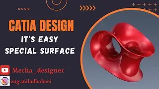 How can you design a special surface by #catia ??? It's easy... || @mecha_designer