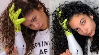 I TRIED ZENDAYA’S CURLY HAIR ROUTINE