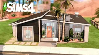 BASE GAME & DESERT LUXE MID-CENTURY HOME 🏜️ The Sims 4 || Speed Build (No CC)