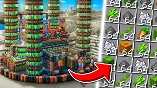 I COMBINED 10 Farms in Minecraft Hardcore