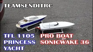TeamSendItRC: RC Boat Pro Boat Sonicwake 36 TFL 1105 Princess Yacht