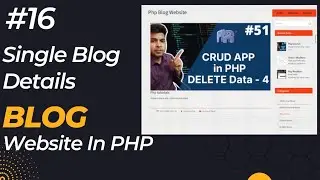 Php project | Blog website in php | Single blog details - 16 | CMS in php  