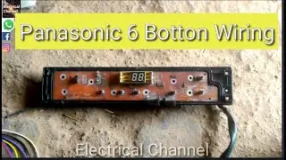 🇮🇳Panasonic washing machine 6 botton wiring repair