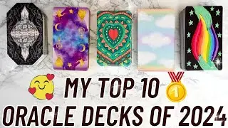 BEST ORACLE DECKS OF 2024: Ranking my top 10 oracle decks😱🏆🤯