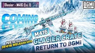 M416 Glacier Return To Bgmi 😱 Glacier M416 Release Date | New M416 Set | UC GIVEAWAY