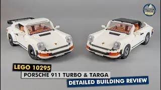 LEGO 10295 Porsche 911 Turbo & Targa detailed building review