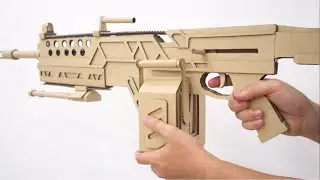 How To Make Cardboard Gun | Making The Devotion From Apex Legends | Hack Room