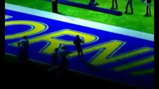 White Marshawn Lynch Goin Beast Mode Determionation Style