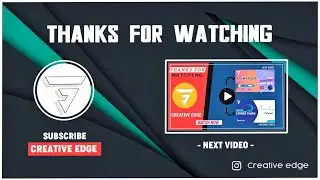 Simple & minimal end screen animation | tutorial | alight motion |   | outro editing |creative edge