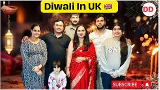 Diwali Celebration In UK 🇬🇧 | Diwali 2024 #uk #diwali #diwalivlog #india #indianfamilyinuk #ukwale