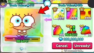 Trading *Rainbow* Titanic SPONGEBOB SQUAREPANTS for THIS.. 🌈🧽(Pet Simulator 99)