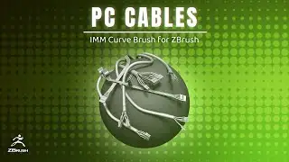 Computer Cables - PC Wires With Plugs IMM Curve Brush for ZBrush 2022