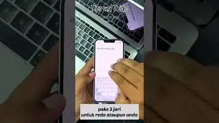 Tips ngetik notes di iphone, undo dan redo dengan 3 jari | abu hayyin #iphone #shorts #ios16