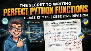 Programming PYQs on User Defined function | class 12th Computer Science revision CBSE 2026