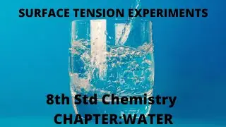 SURFACE TENSION EXPERIMENTS|പ്രതലബലം |8th std CHEMISTRY|യൂണിറ്റ് ജലം |
