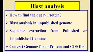 Blast analysis of Unpublished Specie Genome 