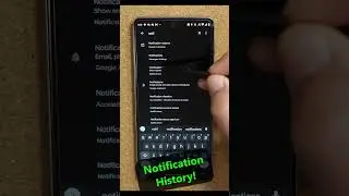 How to Turn On Notification History! Back Up Your Notifications! Save Your Alerts! 