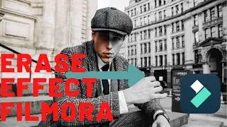Wondershare Filmora Erase Effect from Color to Black and White
