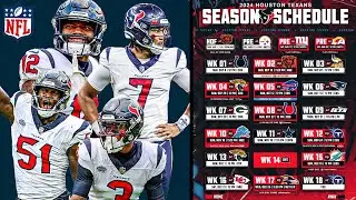 2024-25 Houston Texans Football Game Schedule