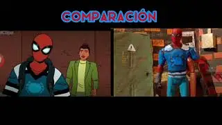 SPIDERMAN SALVA A HARRY COMPARACIÓN STOP MOTION Y ESCENA REAL