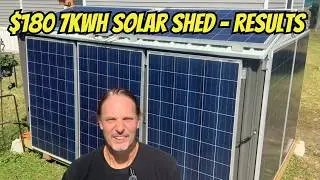 7KWh a Day For $180 on a Solar Shed - Let's SEE IT!