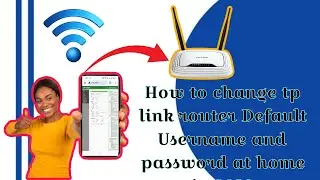 How to Change tp link wifi router default Username and Password at home in 2024 .