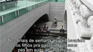 Comparação:  Rio urbano na Coreia e No Brasil...