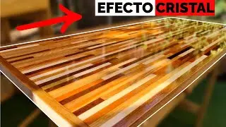 TUTORIAL 🔅CRYSTAL finish with EPOXY resin. WOODEN BOARD with EPOXY