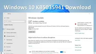 KB5035941 for Windows 10 version 22H2 ! Windows Spotlight for Desktop ! widgets on the lock screen