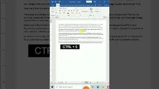 line spacing keyboard shortcut