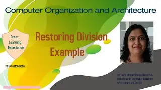 Restoring Division Example