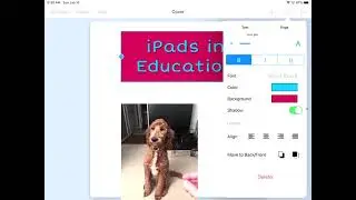 Book Creator on an iPad