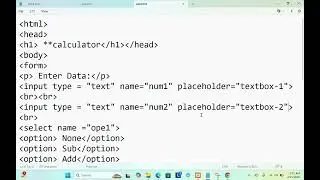 Basic calculator by using PHP 