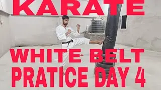 KARATE WHITE BELT PRACTICE DAY 4