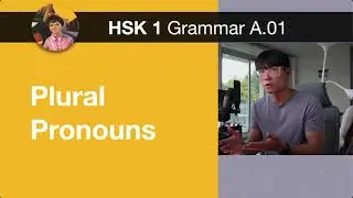HSK1 Grammar 1.A01 Plural Pronouns