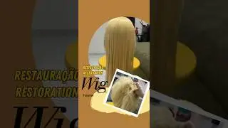 Wig tutorial - Restoration of the wig fiber ( como restaurar a fibra da peruca, tirando nós )