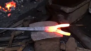 Blacksmithing - Indian Blacksmith Making A Pair of Tongs